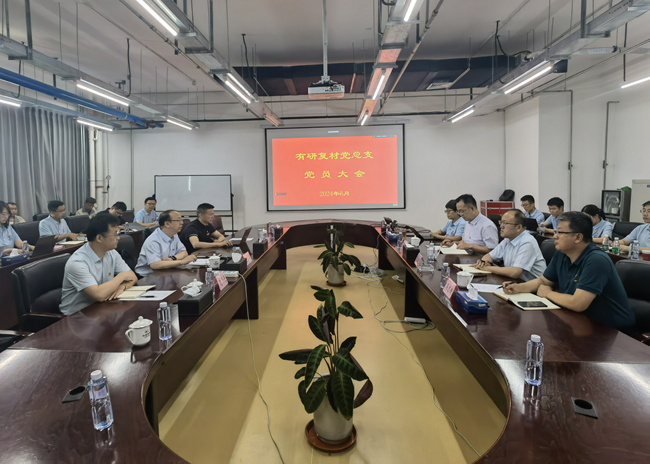 中國(guó)有研副總經(jīng)理毛昌輝到有研復(fù)材講授黨紀(jì)學(xué)習(xí)教育專題黨課