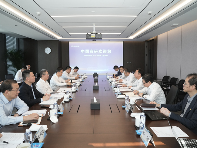 中國中煤黨委書記、董事長王樹東一行到訪中國有研