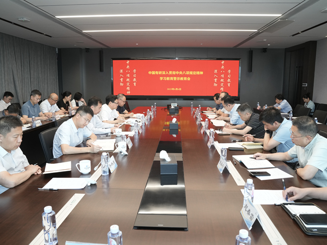 中國有研黨委召開深入貫徹中央八項(xiàng)規(guī)定精神學(xué)習(xí)教育警示教育會