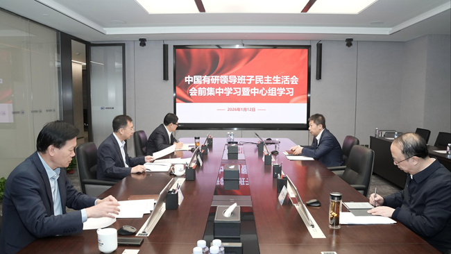 中國有研召開領(lǐng)導(dǎo)班子民主生活會會前集中學(xué)習(xí)暨理論學(xué)習(xí)中心組學(xué)習(xí)會